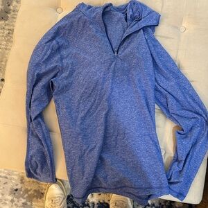 Blue Quarter-Zip Pullover